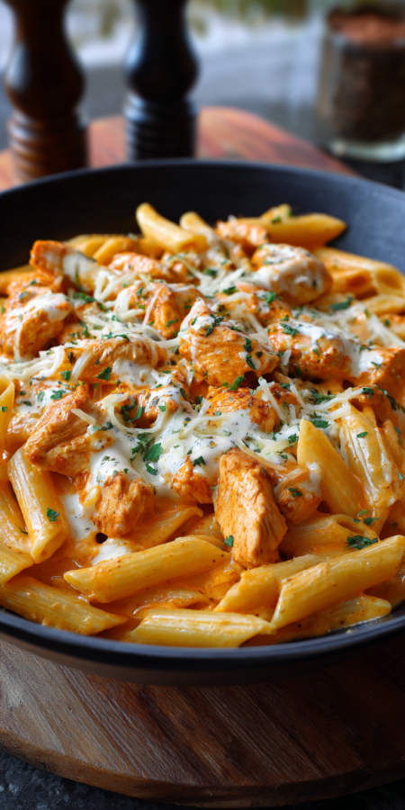 Buffalo Chicken Creamy Pasta Recipe