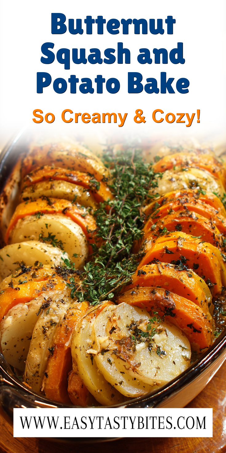 Butternut Squash and Potato Bake served warm with cozy spices