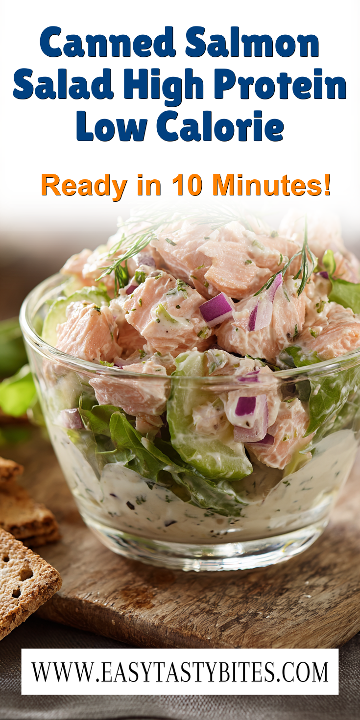 Canned Salmon Salad High Protein Low Calorie served warm with cozy spices