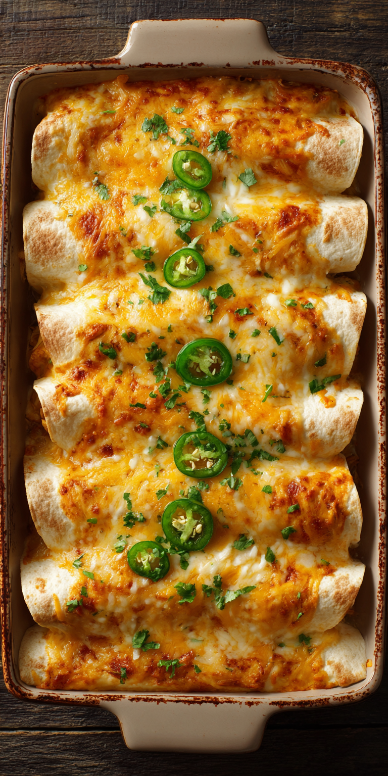 Chicken Enchiladas with Jalapeno Sauce Recipe