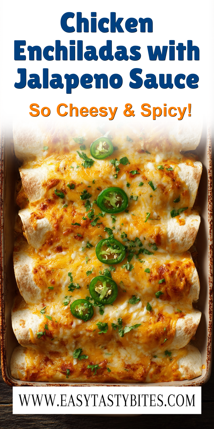 Chicken Enchiladas with Jalapeno Sauce served warm with cozy spices