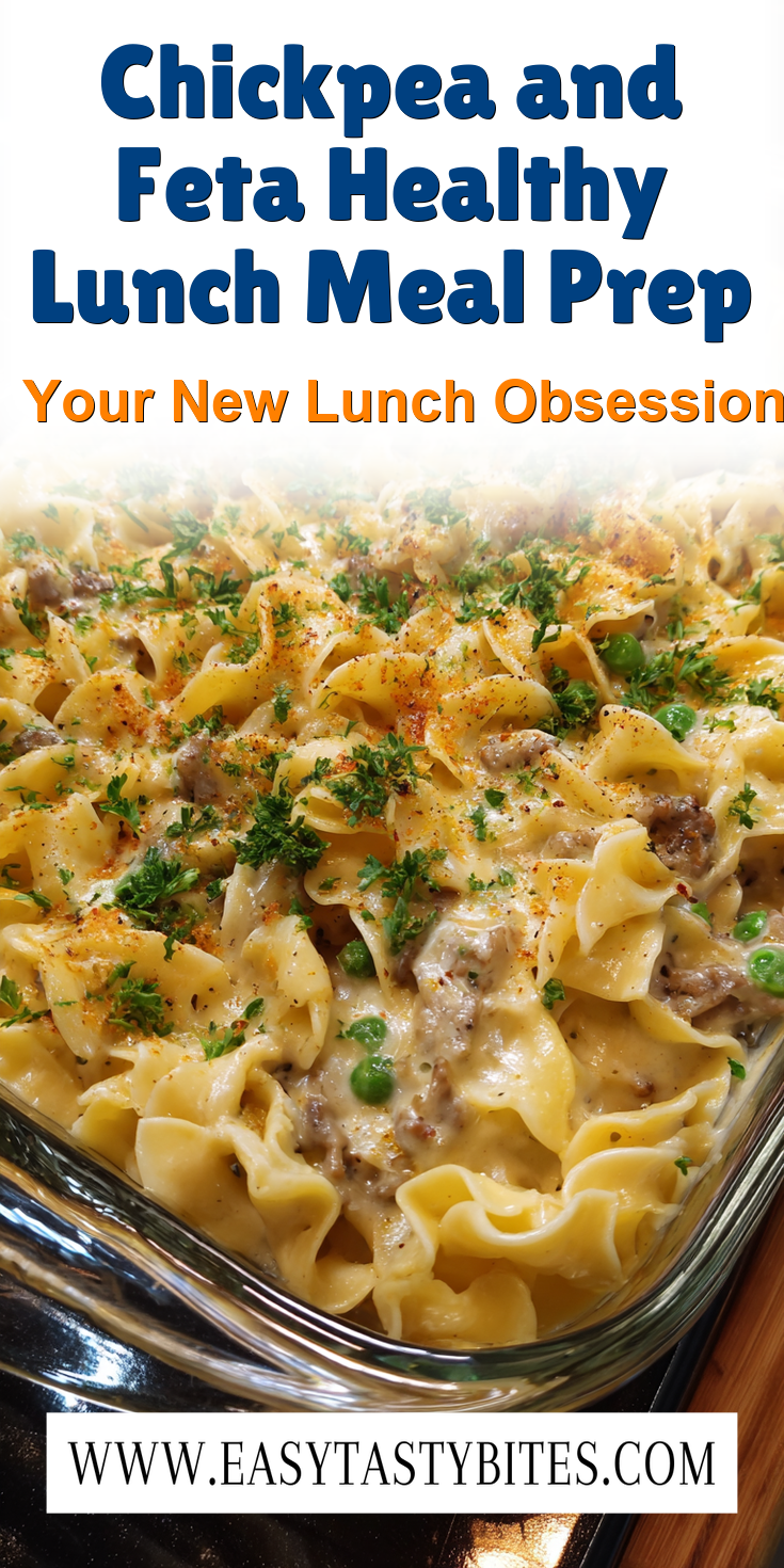 Chickpea and Feta Healthy Lunch Meal Prep served warm with cozy spices