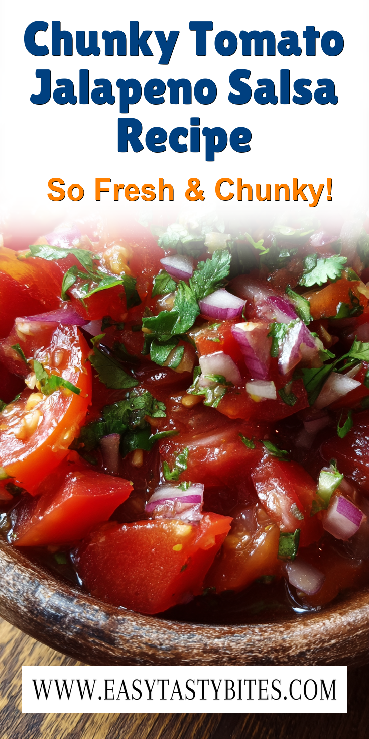 Chunky Tomato Jalapeno Salsa Recipe served warm with cozy spices
