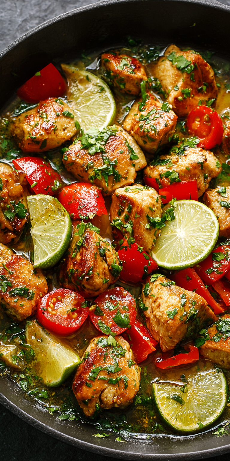 Cilantro Lime Chicken Easy Meal served warm with cozy spices