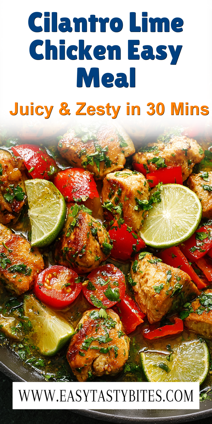 Cilantro Lime Chicken Easy Meal served warm with cozy spices