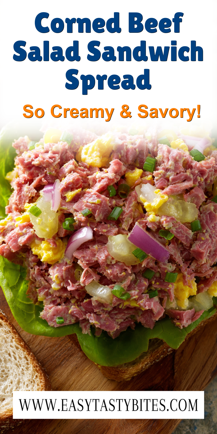 Corned Beef Salad Sandwich Spread served warm with cozy spices