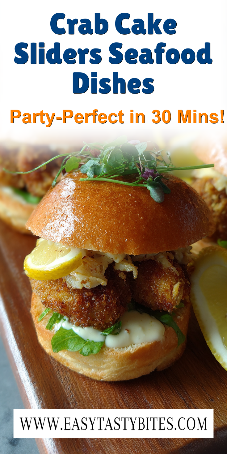 Crab Cake Sliders Seafood Dishes served warm with cozy spices