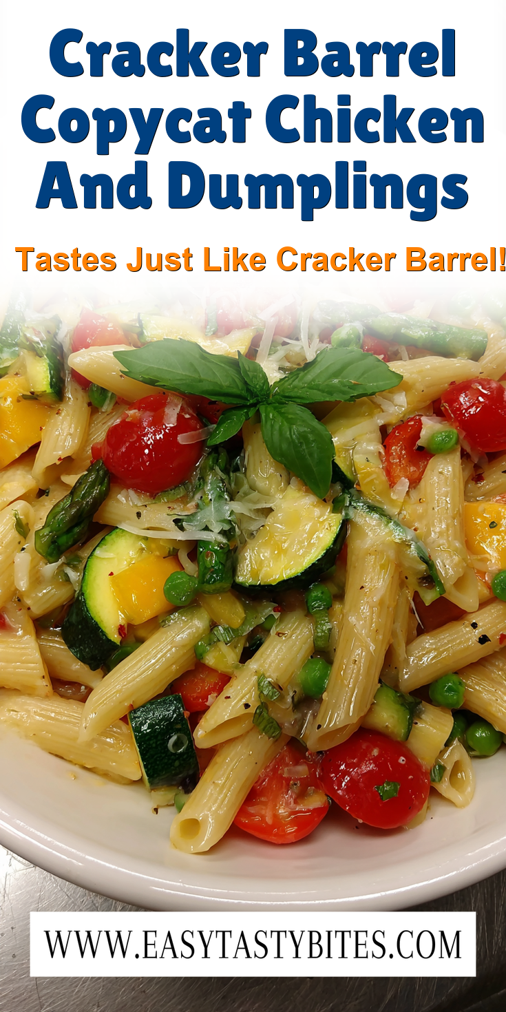 Cracker Barrel Copycat Chicken And Dumplings served warm with cozy spices