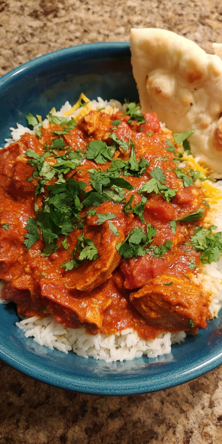 Crockpot Chicken Tikka Masala served warm with gentle spices and a cozy aroma