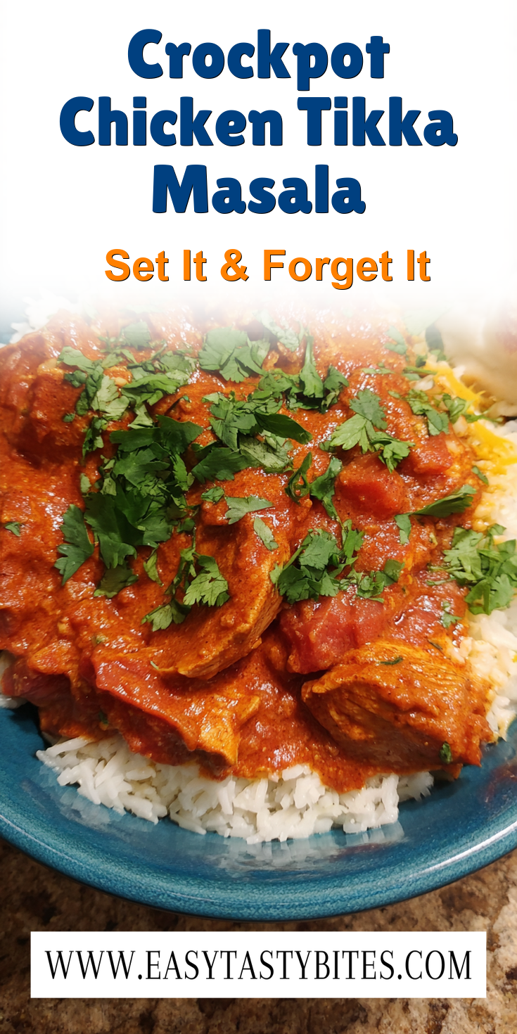 Crockpot Chicken Tikka Masala served warm with cozy spices