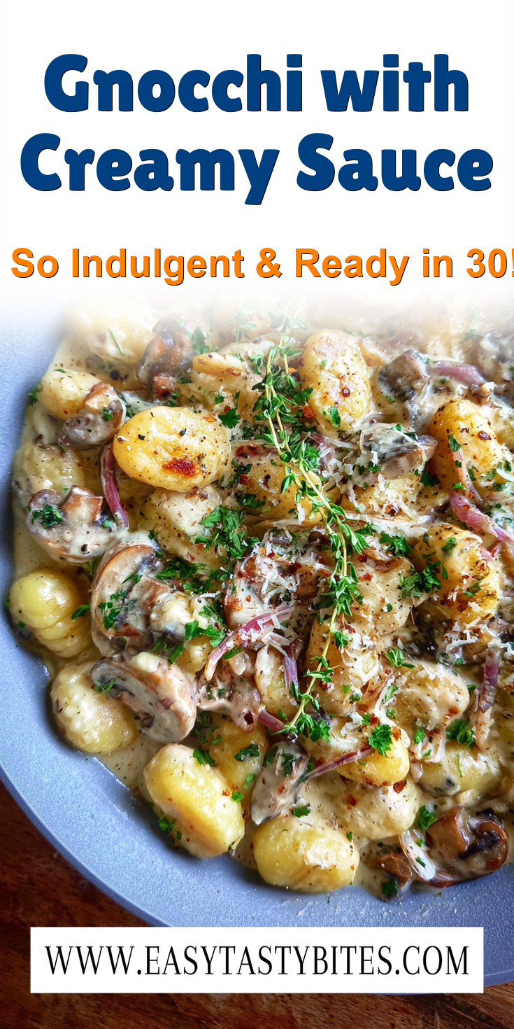 Gnocchi with Creamy Sauce served warm with gentle spices and a cozy aroma