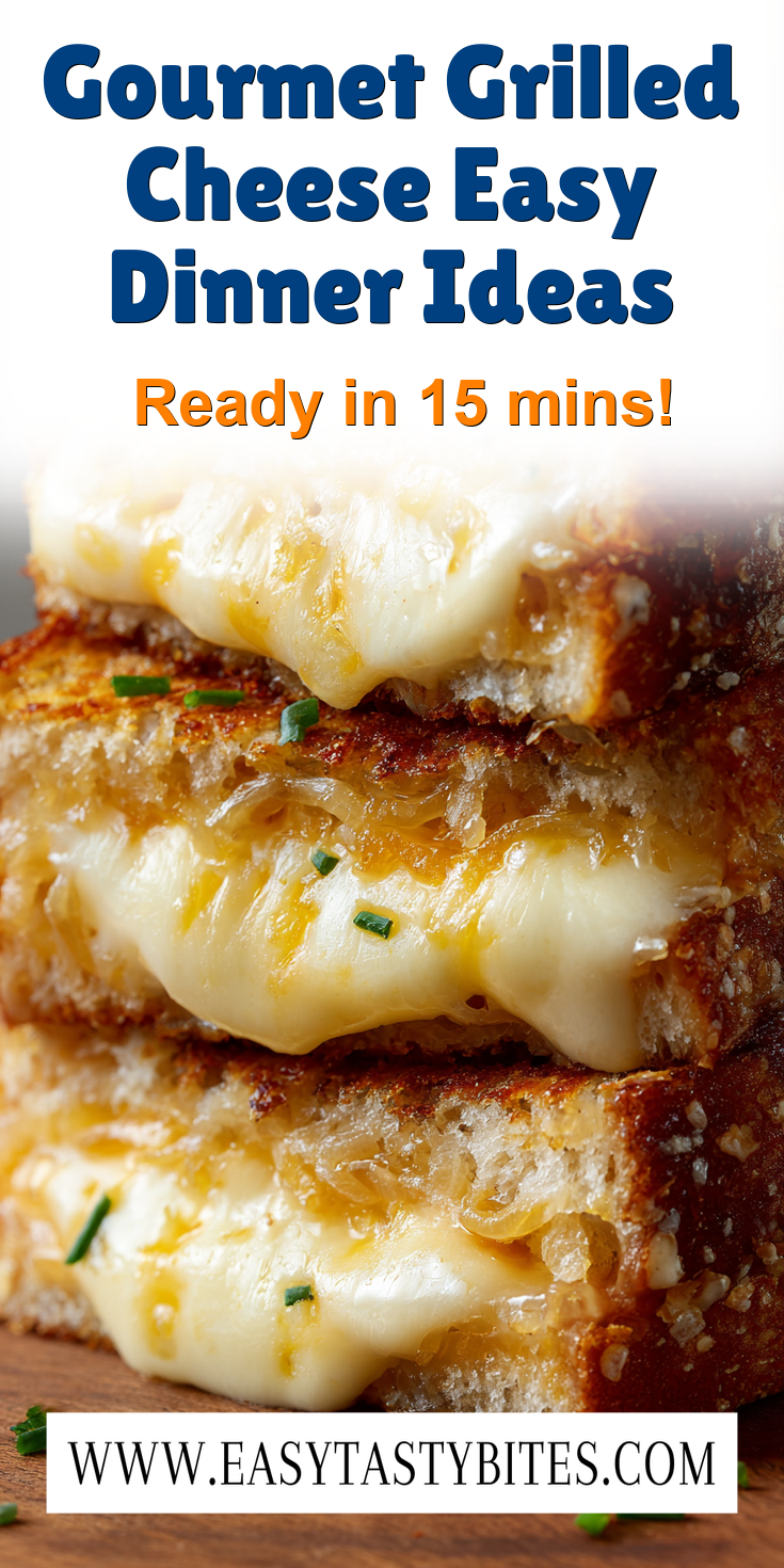Gourmet Grilled Cheese Easy Dinner Ideas served warm with cozy spices