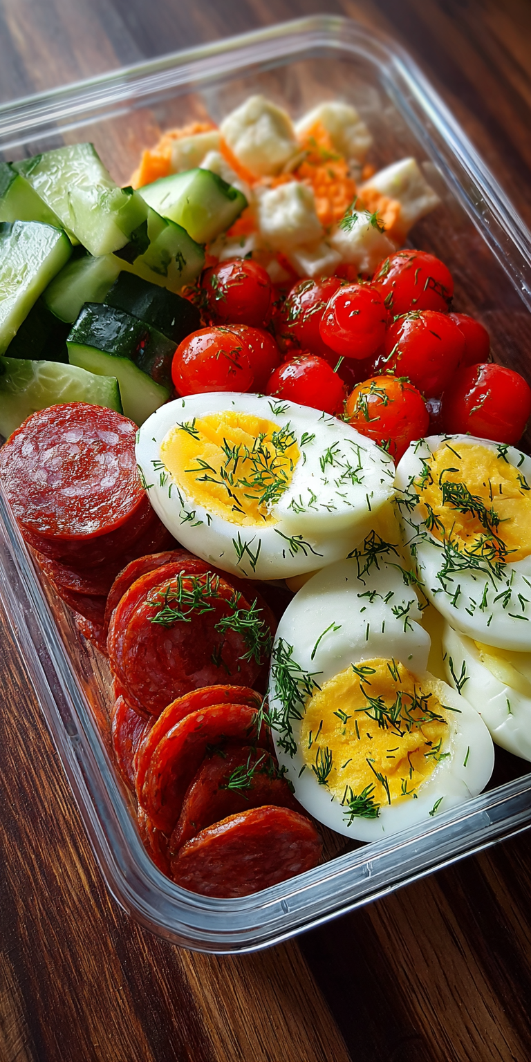 Hard Boiled Egg Box Healthy Meal Prep served warm with cozy spices