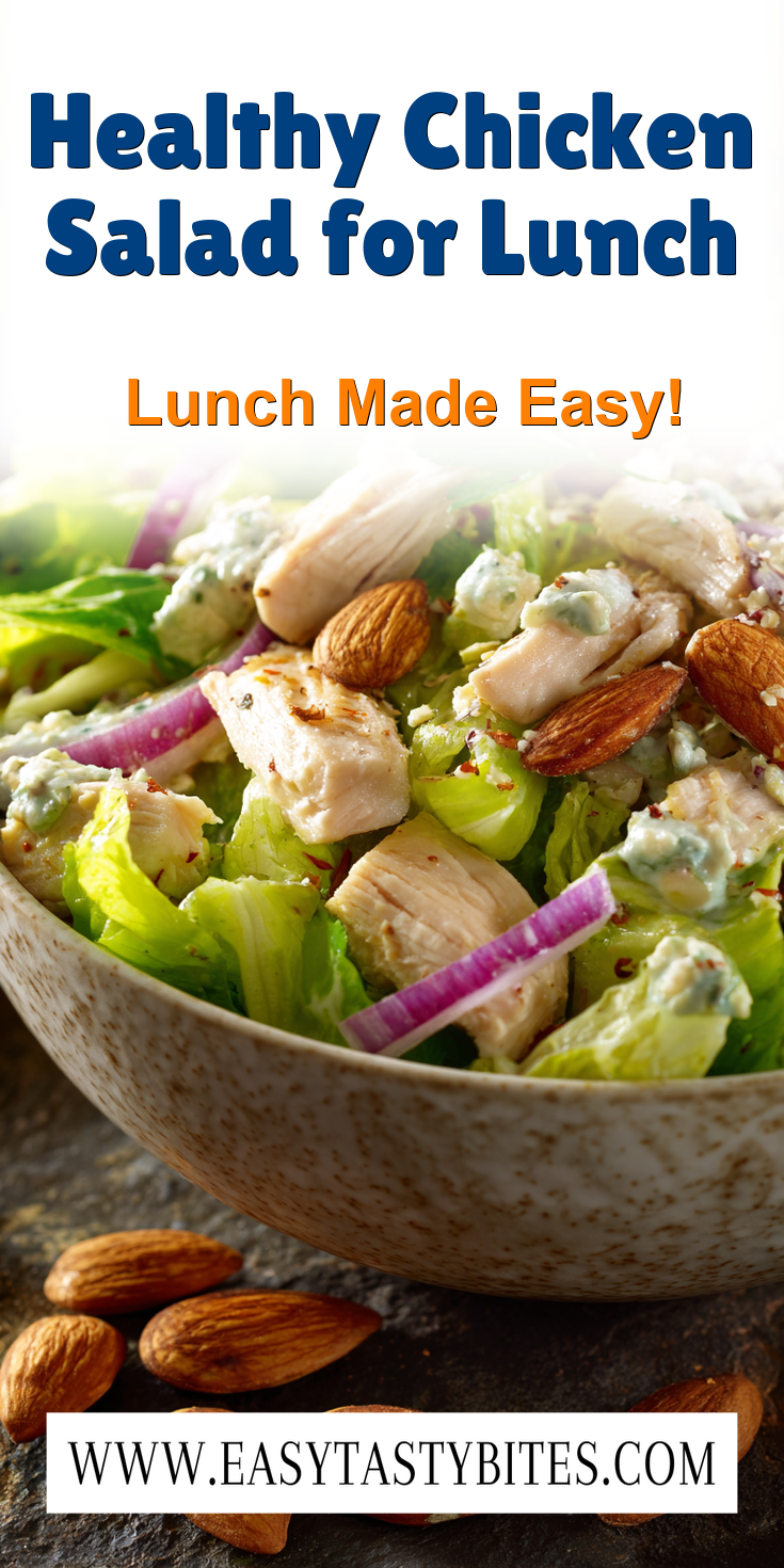 Healthy Chicken Salad for Lunch served warm with cozy spices