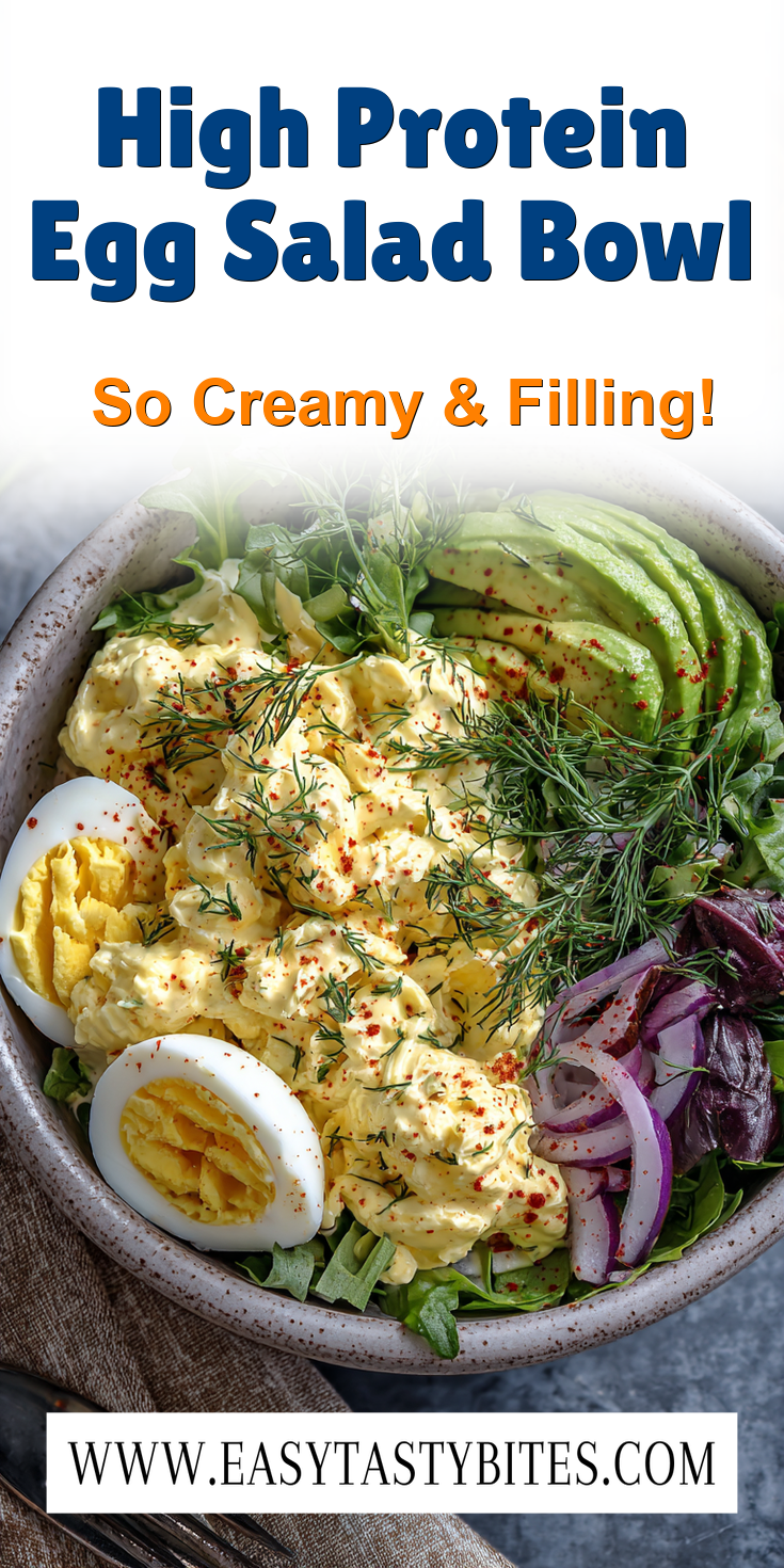 High Protein Egg Salad Bowl served warm with cozy spices