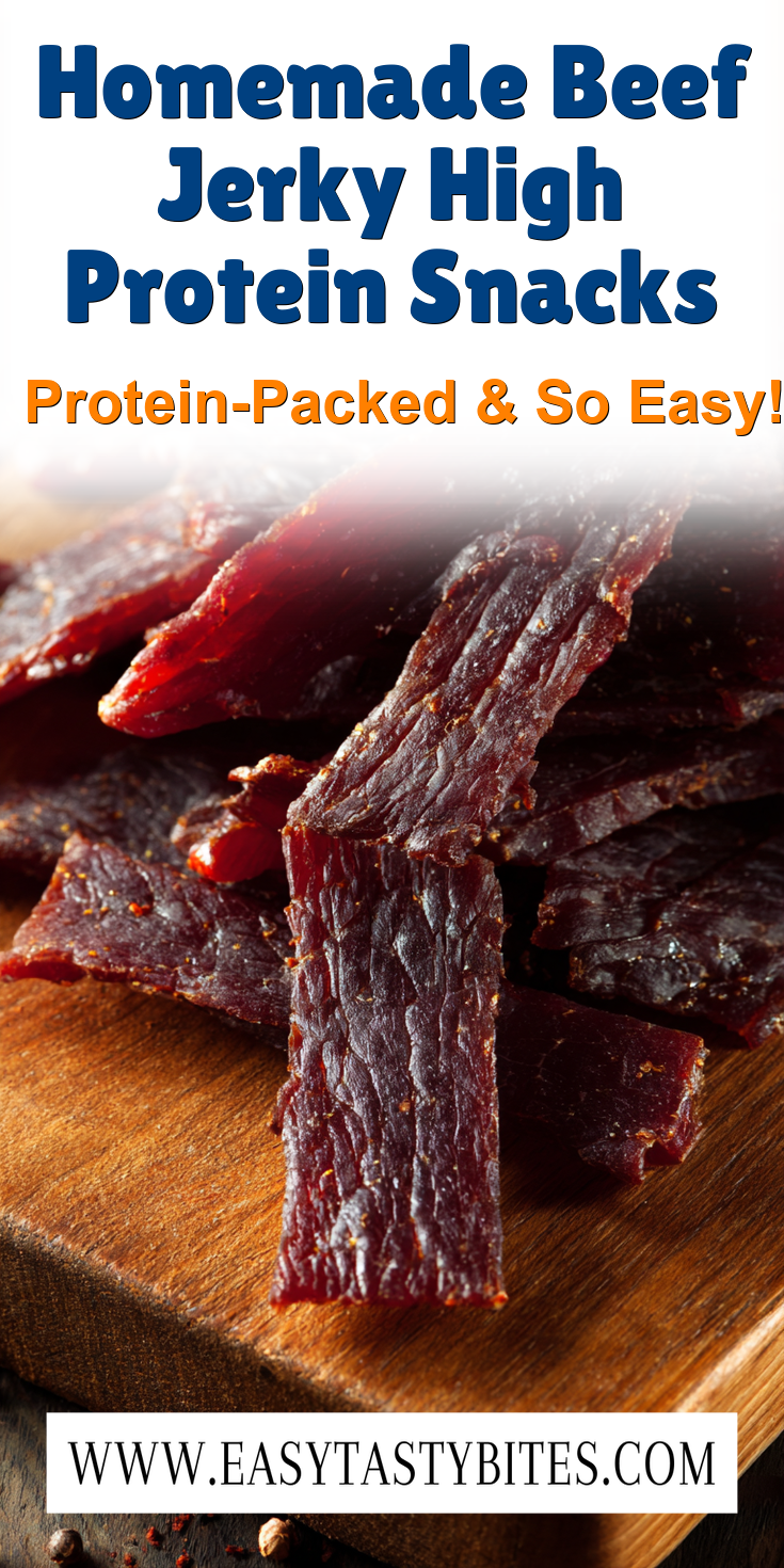 Homemade Beef Jerky High Protein Snacks served warm with cozy spices
