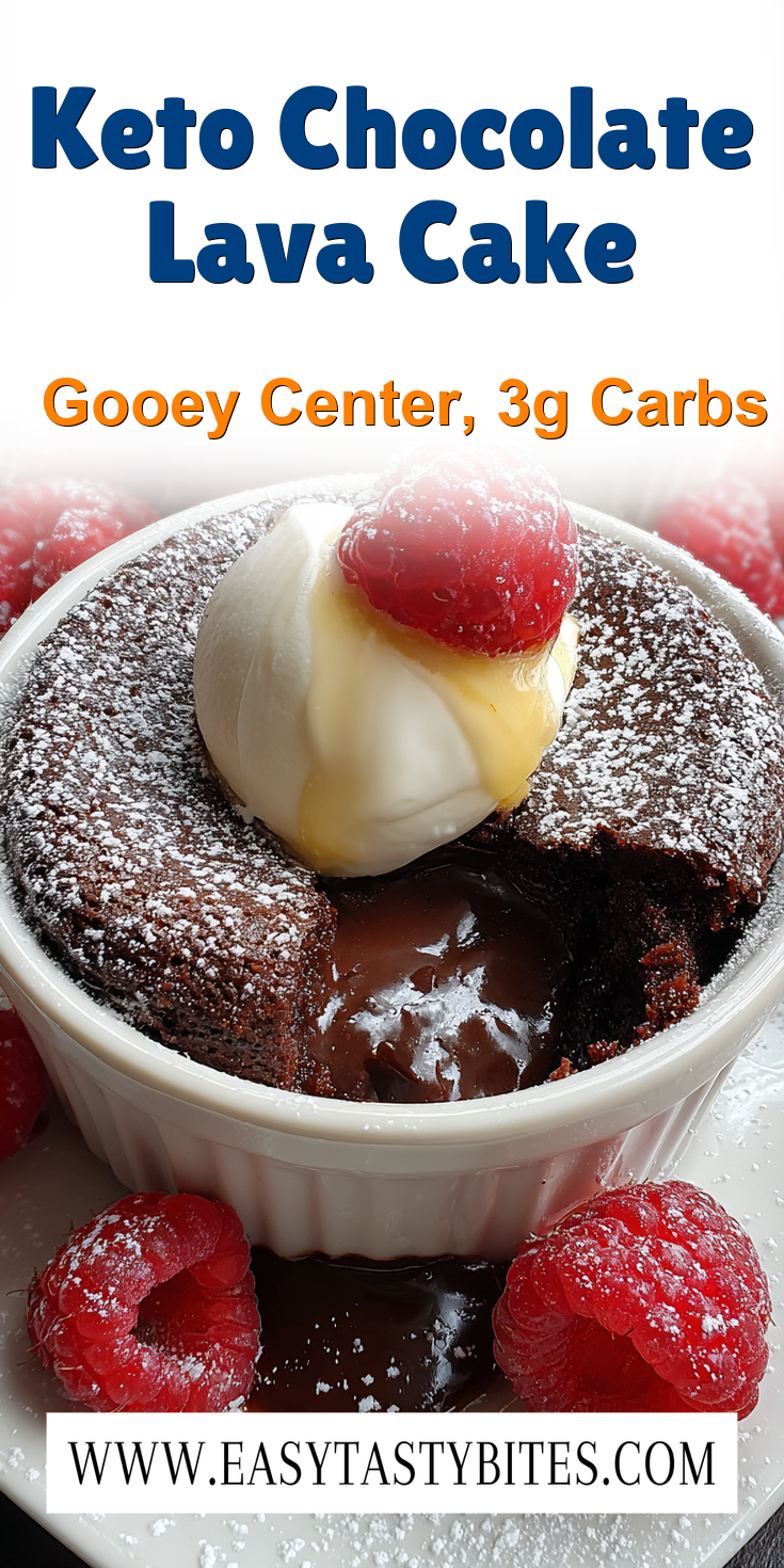 Keto Chocolate Lava Cake served warm with cozy spices