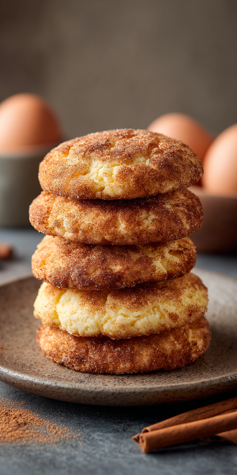 Keto Snickerdoodle Cookies served warm with cozy spices