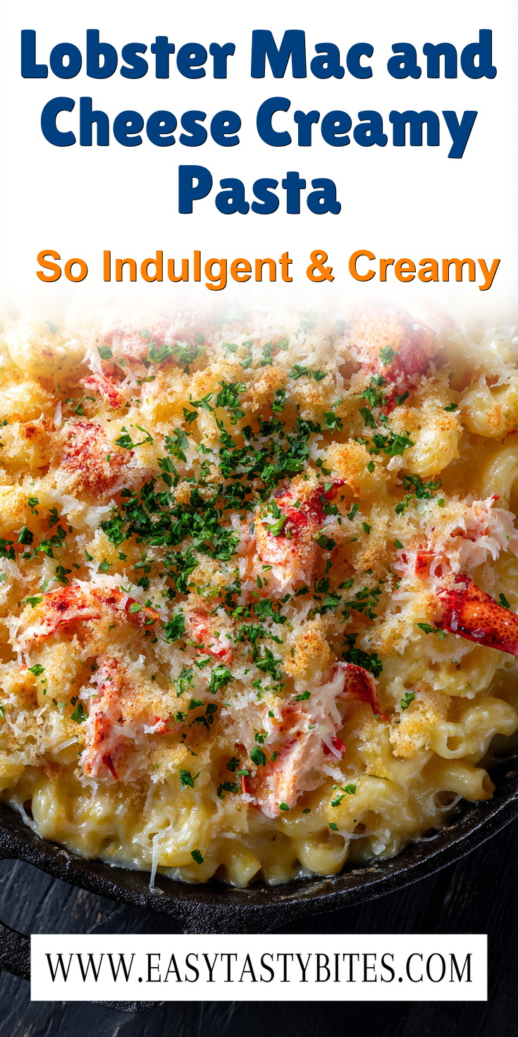 Lobster Mac and Cheese Creamy Pasta served warm with gentle spices and a cozy aroma