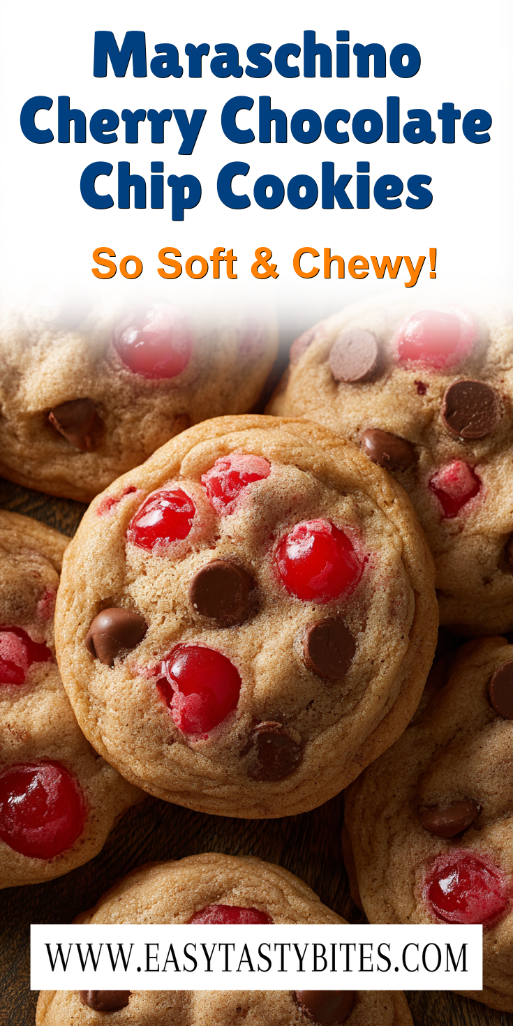 Maraschino Cherry Chocolate Chip Cookies served warm with cozy spices