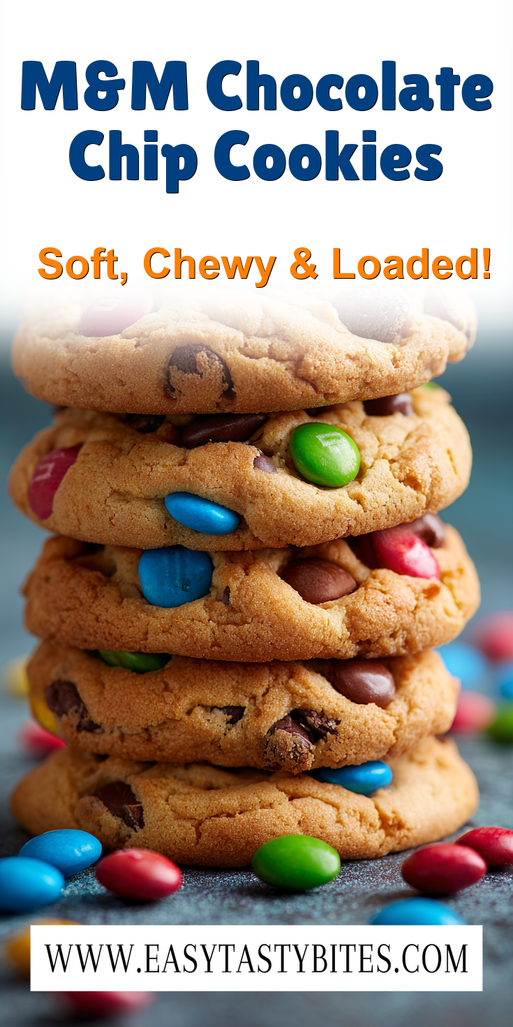 M&M Chocolate Chip Cookies served warm with cozy spices