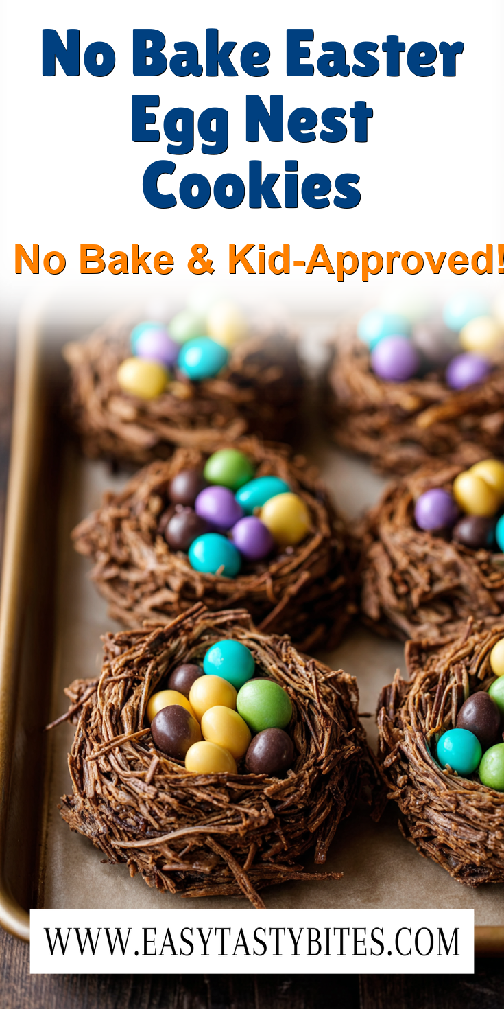 No Bake Easter Egg Nest Cookies served warm with cozy spices