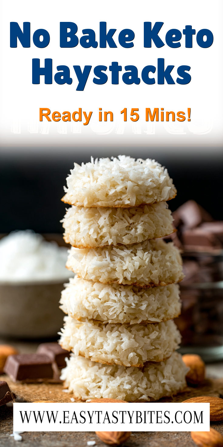 No Bake Keto Haystacks served warm with cozy spices