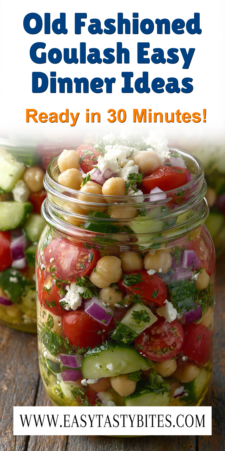 Old Fashioned Goulash Easy Dinner Ideas served warm with cozy spices