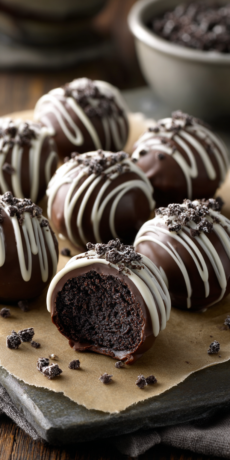 Oreo Truffles No Bake Dessert served warm with cozy spices