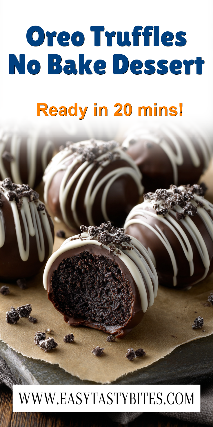 Oreo Truffles No Bake Dessert served warm with cozy spices