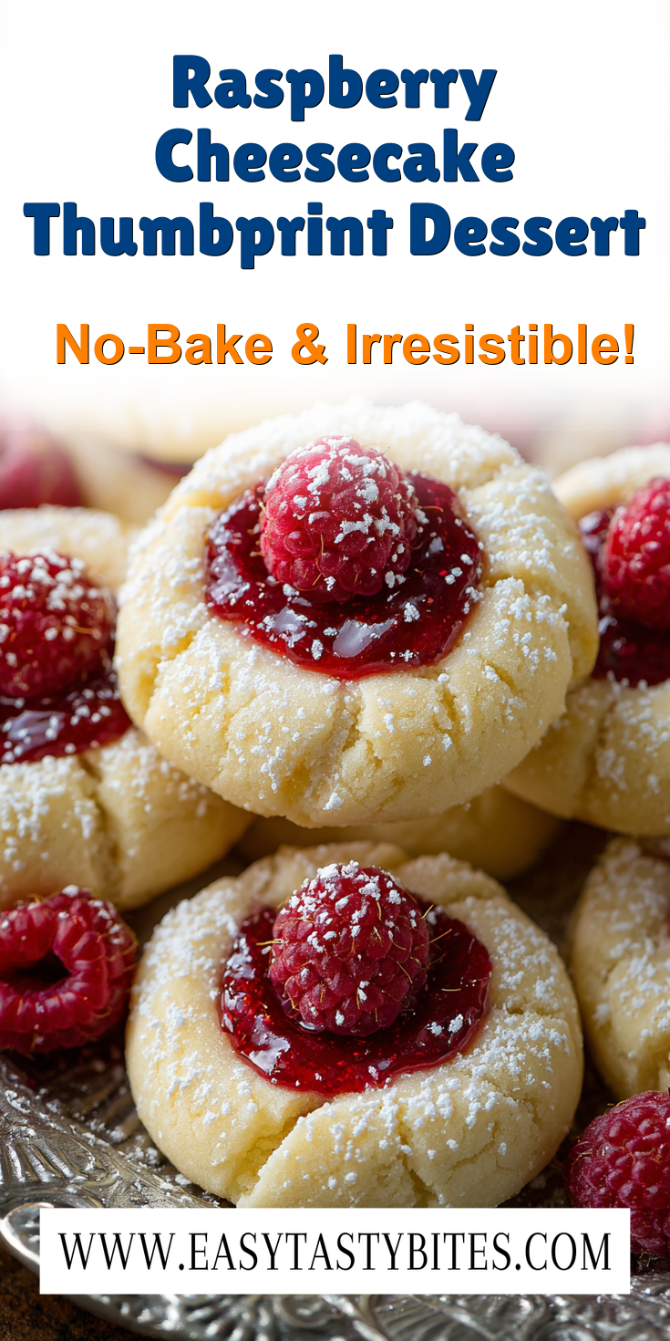 Raspberry Cheesecake Thumbprint Dessert served warm with cozy spices