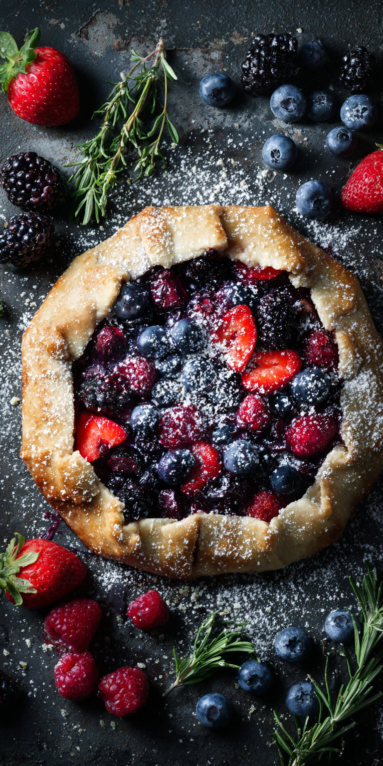 Rustic Mixed Berry Galette Recipe