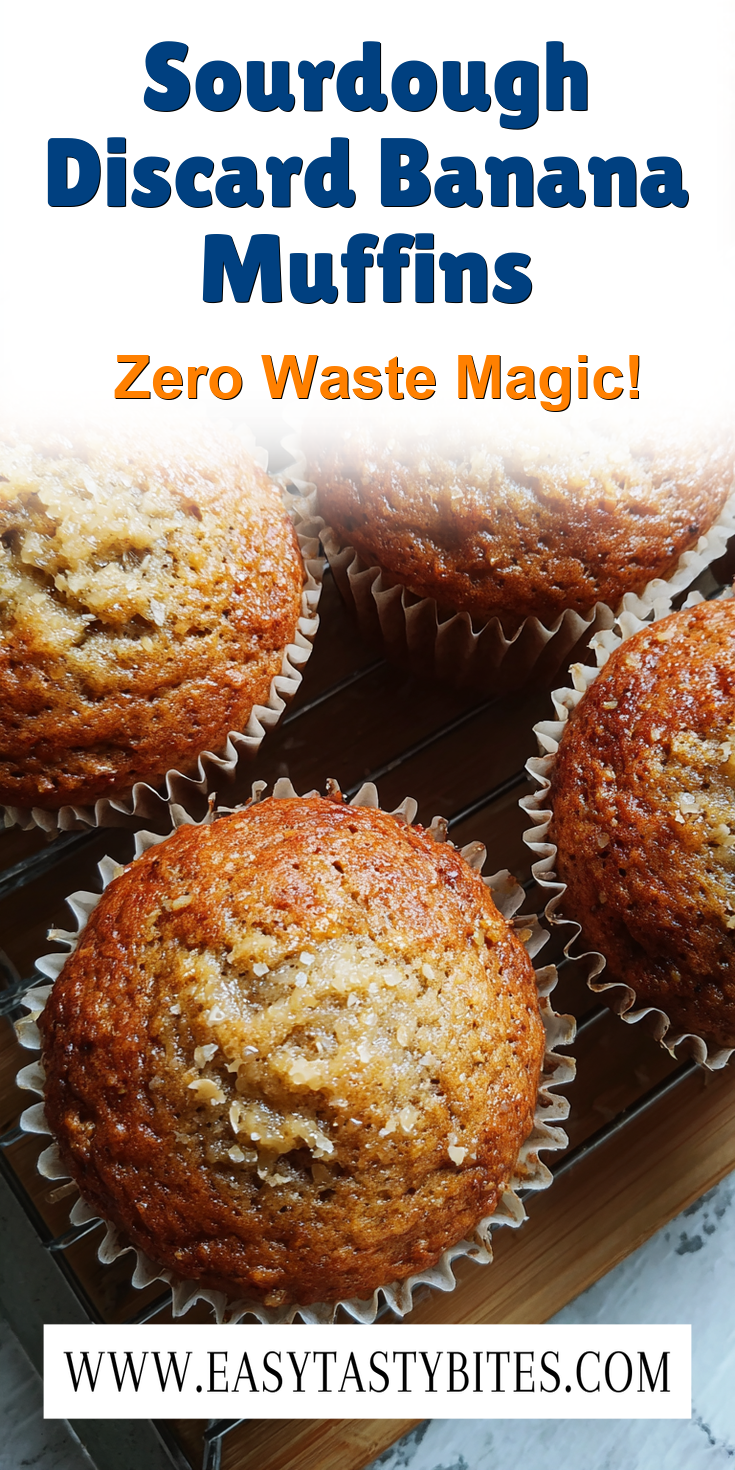 Sourdough Discard Banana Muffins served warm with cozy spices