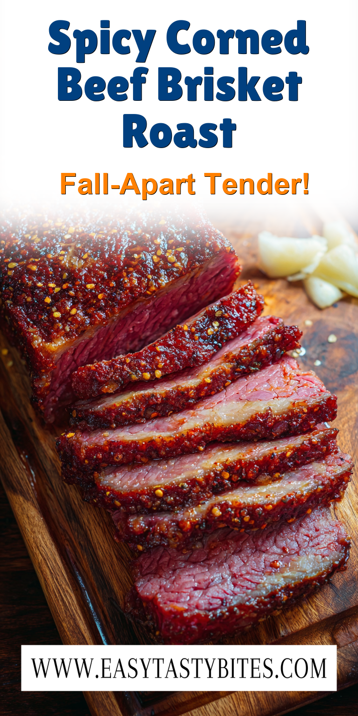 Spicy Corned Beef Brisket Roast served warm with cozy spices