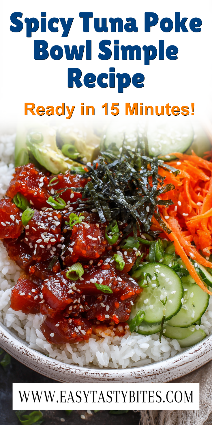 Spicy Tuna Poke Bowl Simple Recipe served warm with cozy spices