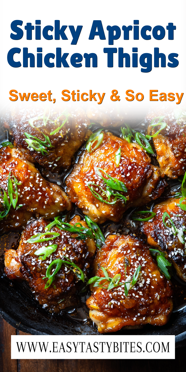Sticky Apricot Chicken Thighs served warm with cozy spices