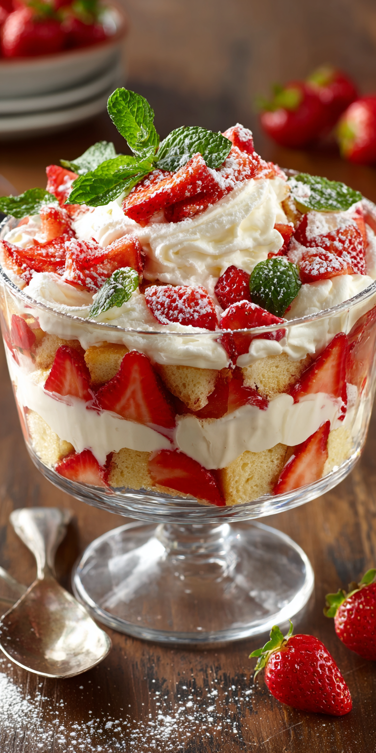 Strawberry Shortcake Pancakes Stack served warm with cozy spices