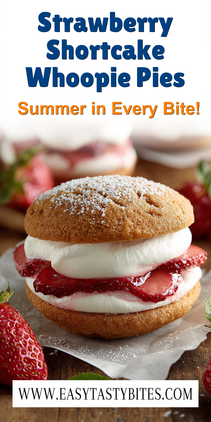 Strawberry Shortcake Whoopie Pies served warm with cozy spices