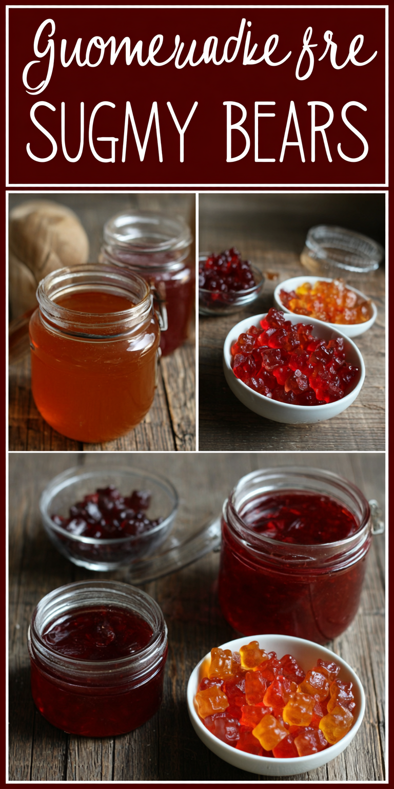 Sugar Free Gummy Bears served warm with cozy spices