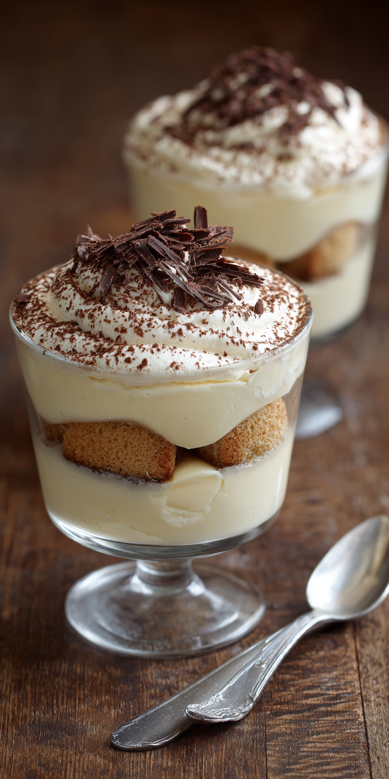 Tiramisu Cups Easy Dessert served warm with cozy spices