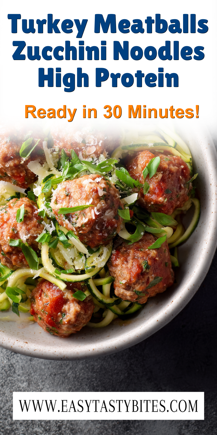 Turkey Meatballs Zucchini Noodles High Protein served warm with cozy spices