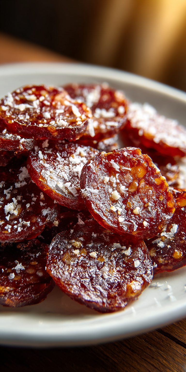 2-Ingredient Pepperoni Chips Recipe (TikTok Viral) You’ll Love! served warm with cozy spices