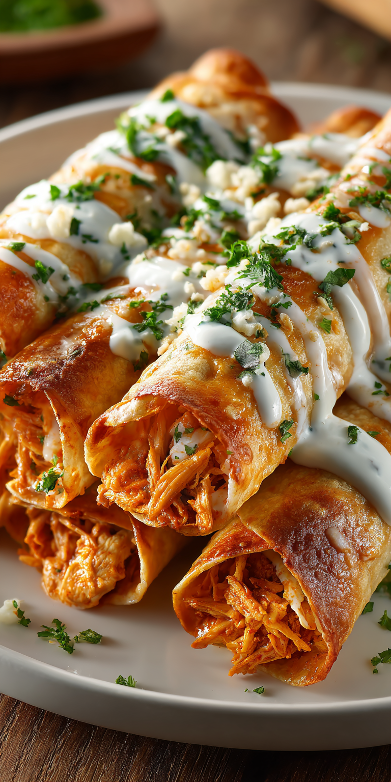 Buffalo Chicken Taquitos: A Easy, Spicy Delight to Devour! served warm with cozy spices
