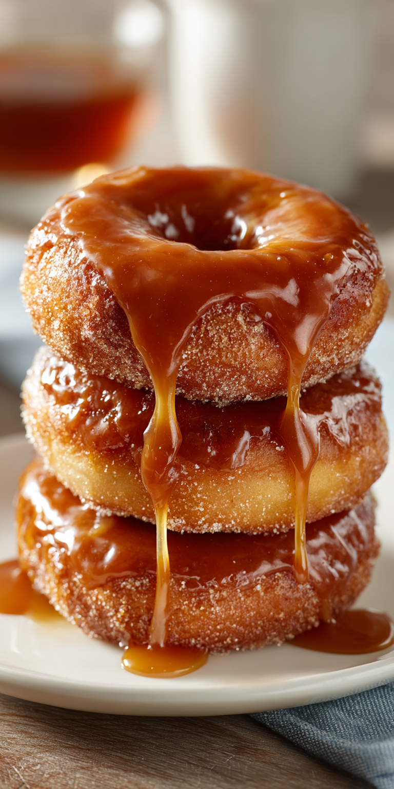 Caramel Apple Cider Donuts Recipe