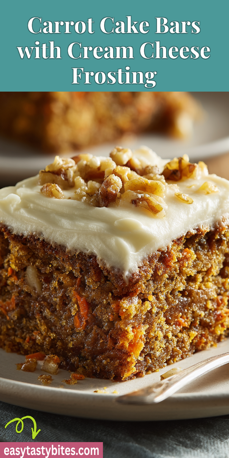 Carrot Cake Bars with Cream Cheese Frosting served warm with cozy spices