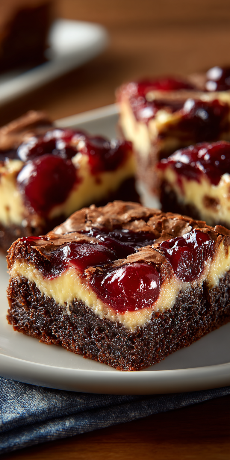 Cherry Brownie Dream Bars Recipe