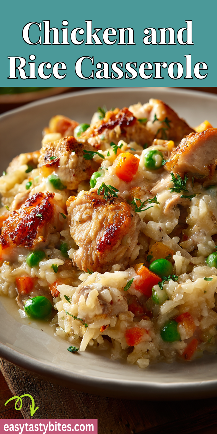 Chicken and Rice Casserole served warm with cozy spices