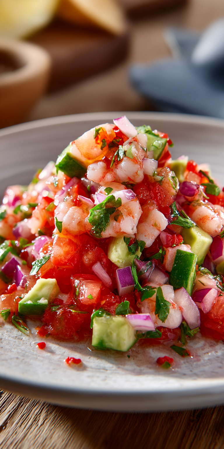 Chilli Lime Shrimp Ceviche Recipe