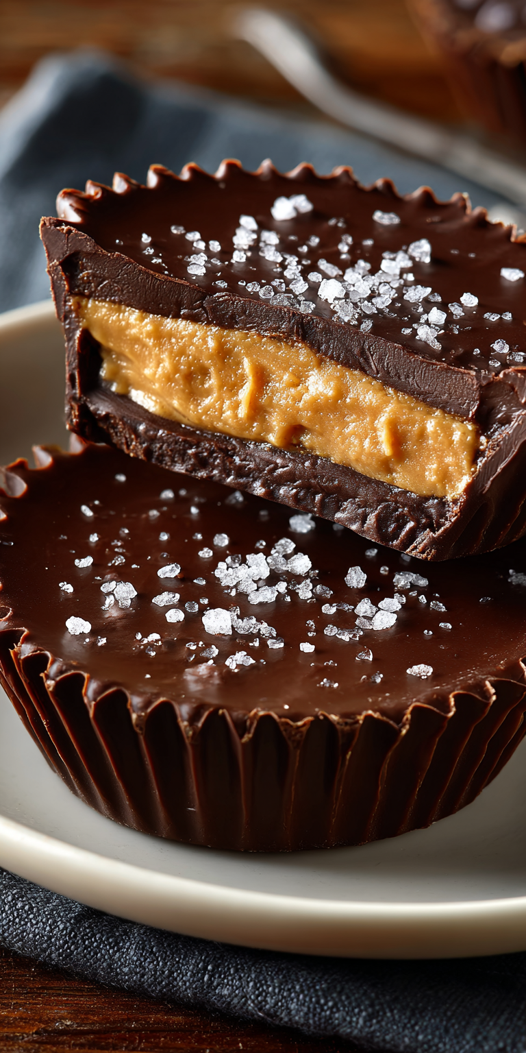 Chocolate Peanut Butter Cups served warm with cozy spices