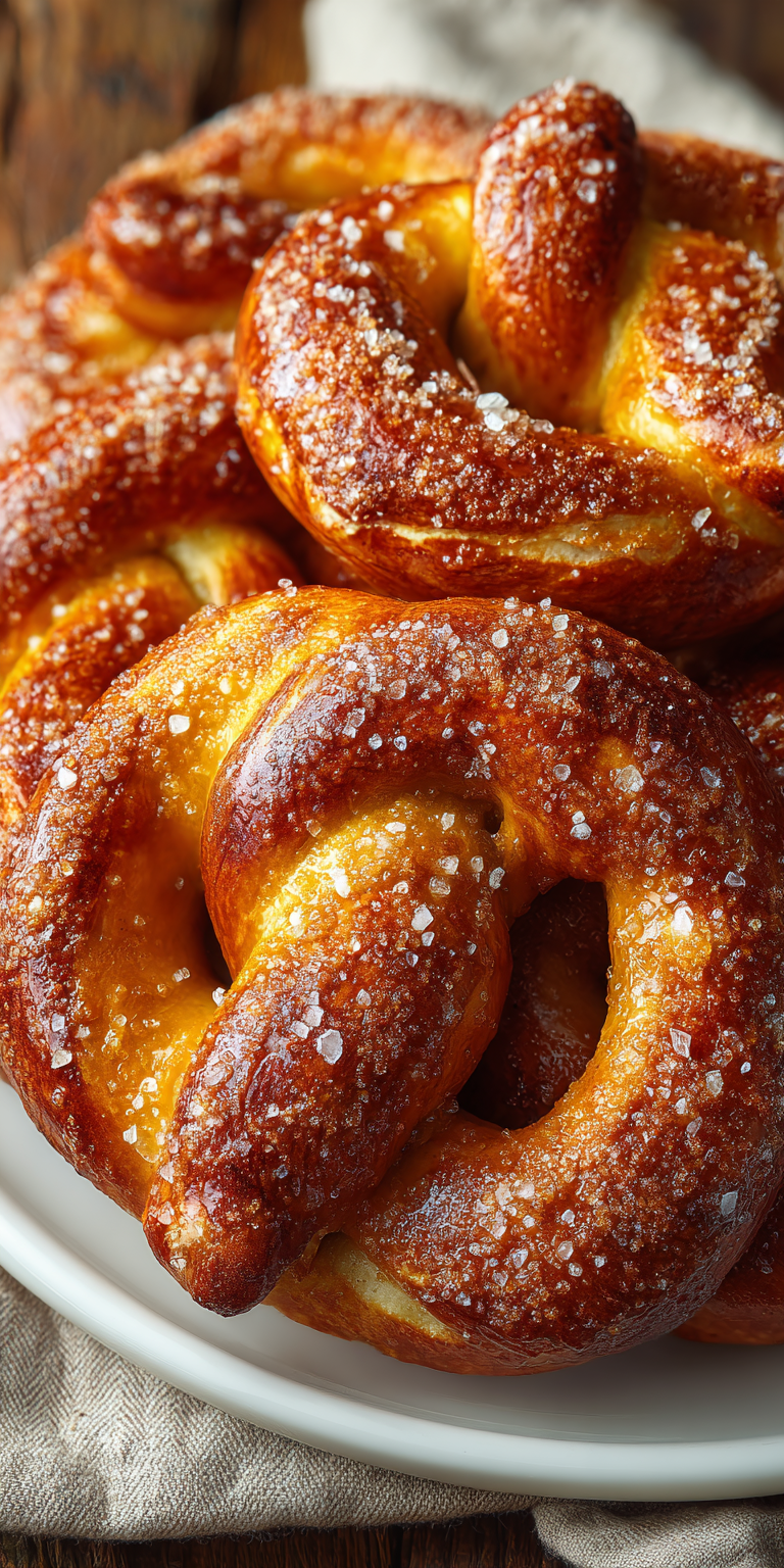 Cinnamon Sugar Soft Pretzels served warm with cozy spices